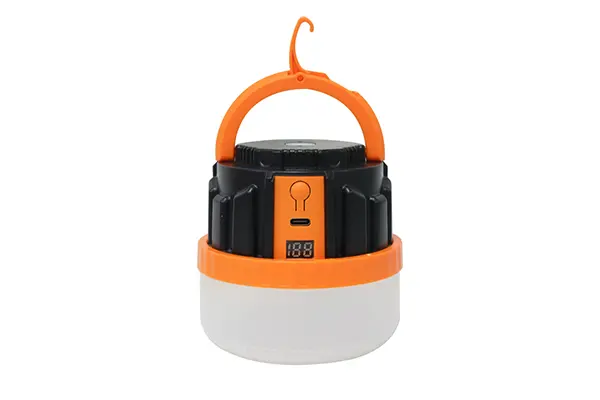 Lámpara de emergencia LED portátil para acampar, recargable por USB y con energía solar, para uso en exteriores